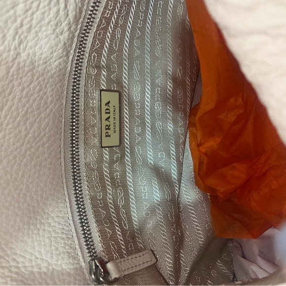Prada Cream Leather Hobo Bag - Picture 8 of 12